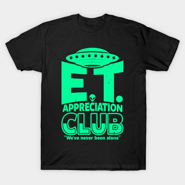 Funny Retro Vintage Alien ET UFO Believer Funny Meme T-Shirt by Originals By Boggs